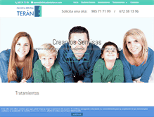 Tablet Screenshot of clinicadentalteran.com